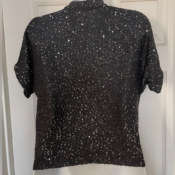 Jigsaw Brand Short Sequin Open Cardigan - Picture 2 of 9